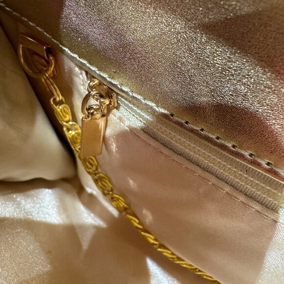 ALDO Leopard Print Hair Material Clutch with Gold Detail - Picture 5 of 5